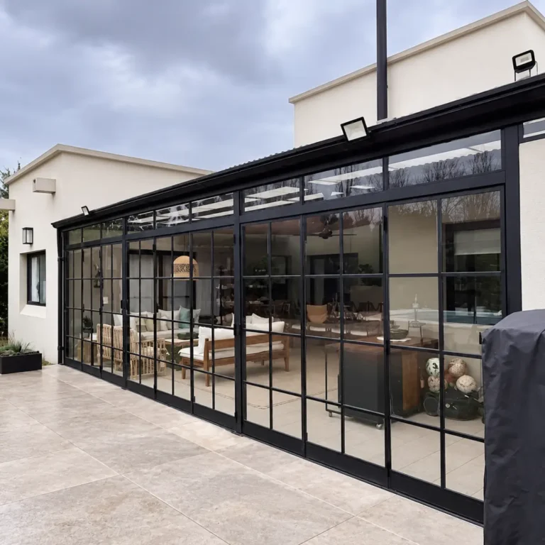 cerramiento hierro y cristal