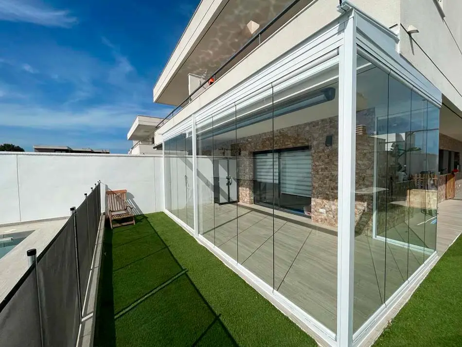 Cortinas de cristal.